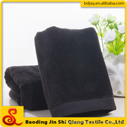 Wholesale High Quality 100% Cotton Velour Black Sport Towel Black Golf Towel